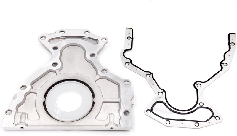 MOZONE Rear Main Seal Cover Kit with Gasket Bolt Compatible with Chevy Tahoe Suburban Silverado Express Avalanche Cadillac Escalade GMC Yukon Sierra Savana 4.8L 5.3L 6.0L 6.2L # 635-518 12633579 12639250 - Image 3
